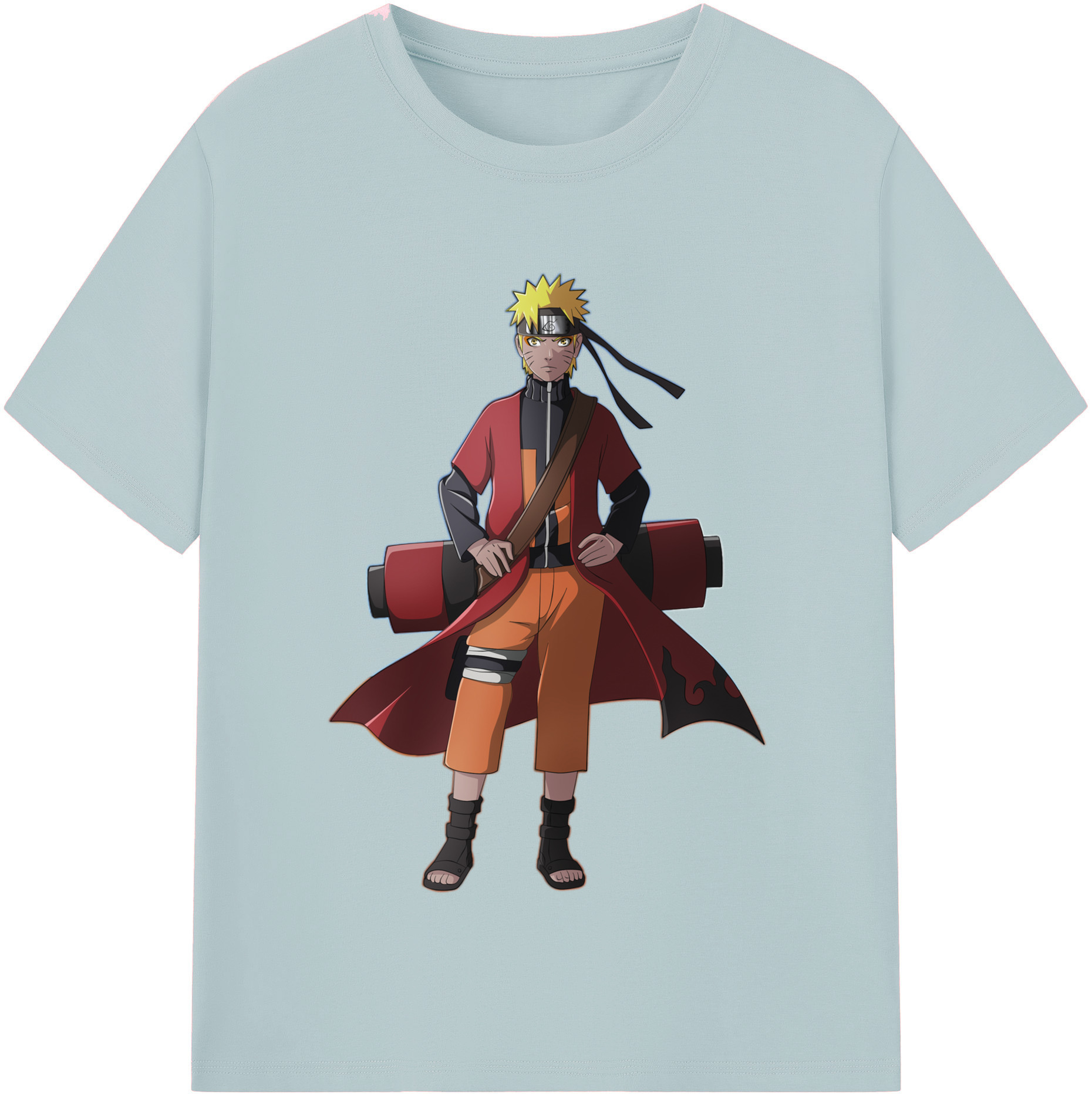 （画像用） NARUTO -ナルト- うずまき ナルト Uzumaki Naruto 綿100％半袖Tシャツ（フロントプリント）